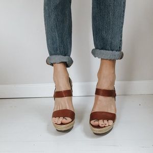 Jessica Simpson Leather Strap Heels